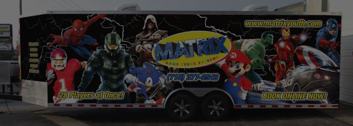 Matrix Youth Adventure New York City and Long Island video game truck party